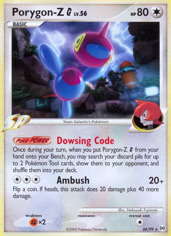 Porygon-Z G 26/99 Pokémon Arceus (2009) English card — catalogue reference