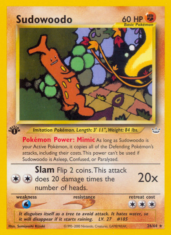 Sudowoodo 26/64 — Pokémon Neo Revelation