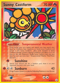 Sunny Castform 26/101 Pokémon EX Hidden Legends 2004 card