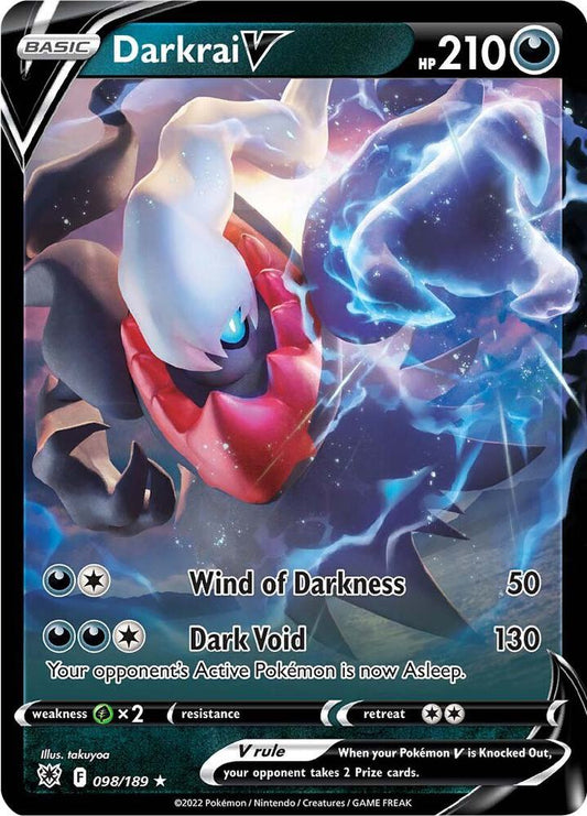 Darkrai V Ultra Rare SWSH10: Astral Radiance 098/189 NM (Back)