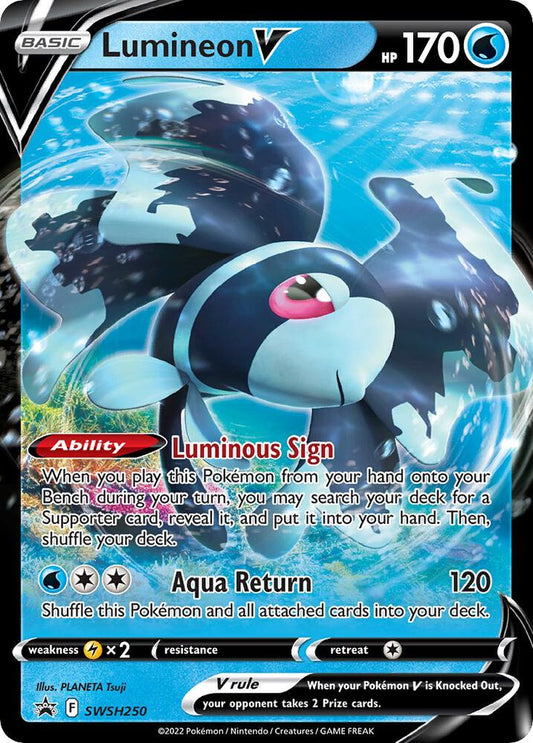 Lumineon V - Promo SWSH: Sword & Shield Promo Cards SWSH250 MP (Back)