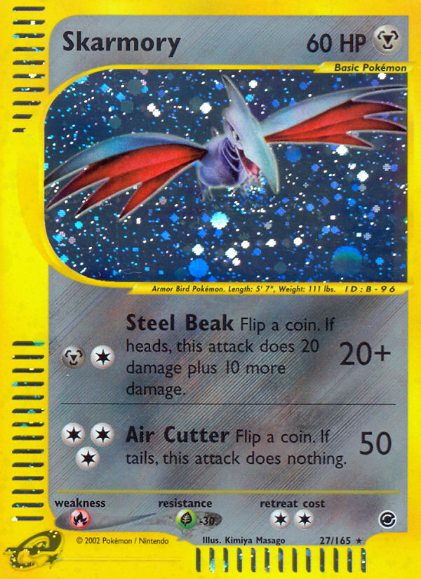 Skarmory 27/165 — Pokémon Expedition Base Set