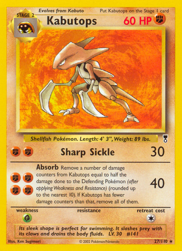 Kabutops 27/110 — Pokémon Legendary Collection