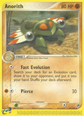 Anorith 27/100 — Pokémon EX Sandstorm