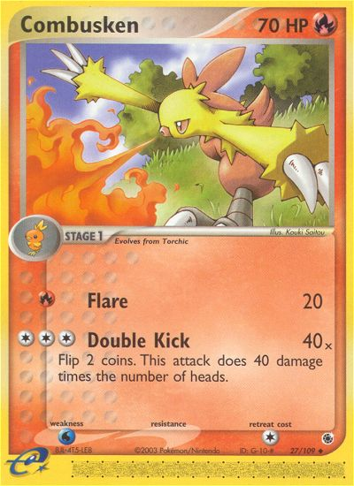 Combusken 27/109 — Pokémon EX Ruby & Sapphire