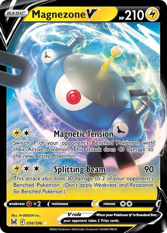 Magnezone V Ultra Rare SWSH11: Lost Origin 056/196 NM (Back)