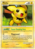 Pichu 28/123 Pokémon HeartGold & SoulSilver (2010) English card — catalogue reference