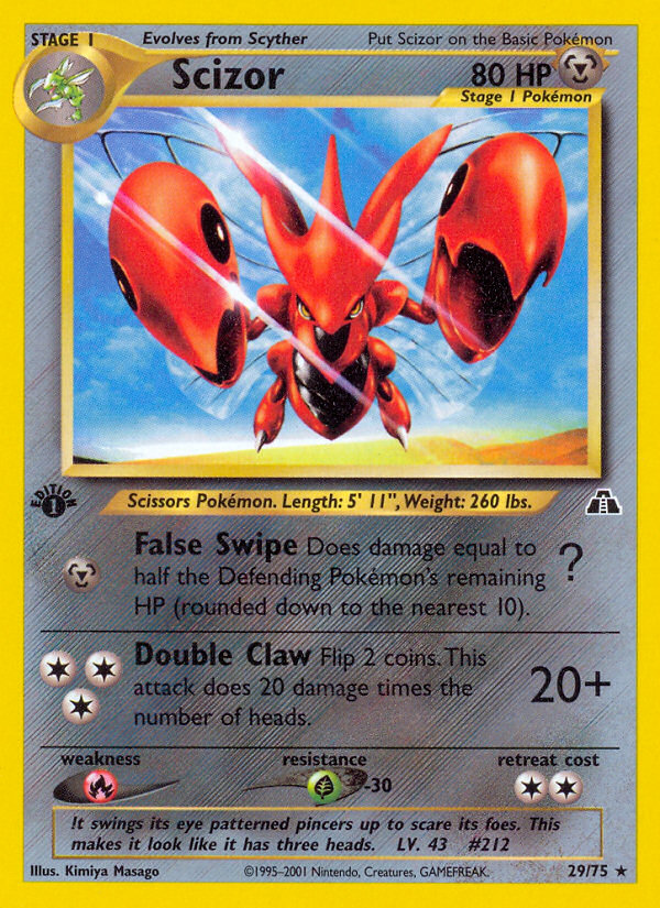 Scizor 29/75 — Pokémon Neo Discovery