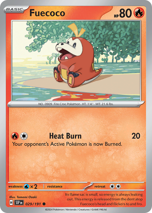 Pokemon Fuecoco Surging Sparks 029/191