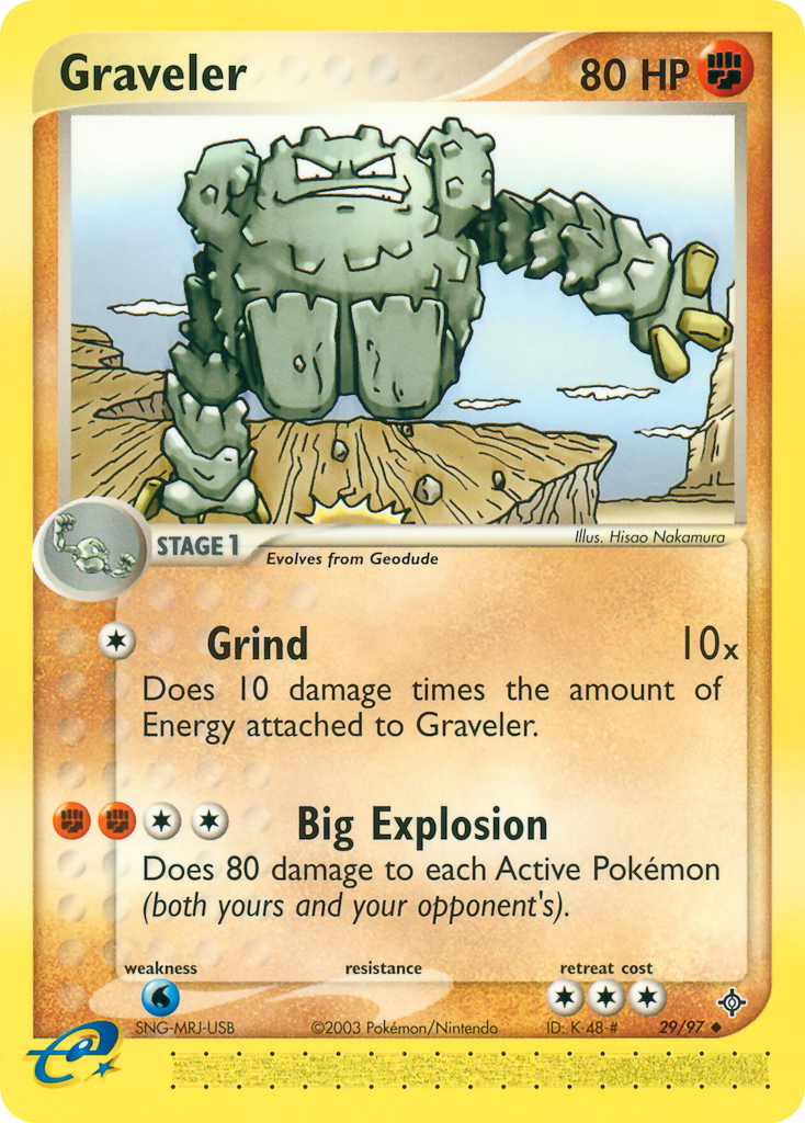Graveler 29/97 — Pokémon EX Dragon
