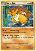 Sandslash 29/123 Pokémon HeartGold & SoulSilver (2010) English card — catalogue reference