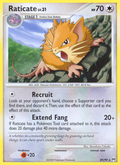 Raticate 29/99 Pokémon Arceus (2009) English card — catalogue reference