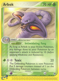 Arbok 29/100 — Pokémon EX Sandstorm