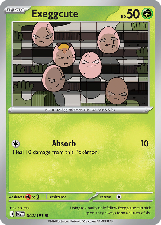 Pokemon Exeggcute Surging Sparks 002/191