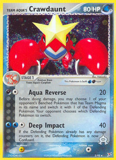 Team Aqua's Crawdaunt 2/95 — Pokémon EX Team Magma vs Team Aqua