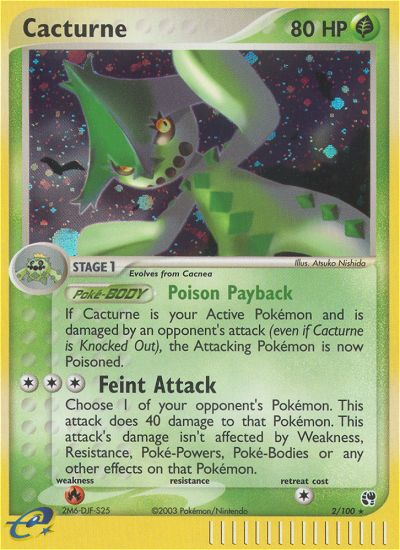Cacturne 2/100 — Pokémon EX Sandstorm