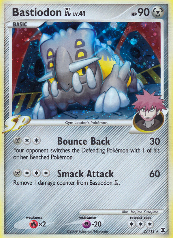 Bastiodon GL 2/111 Pokémon Rising Rivals (2009) English card — catalogue reference