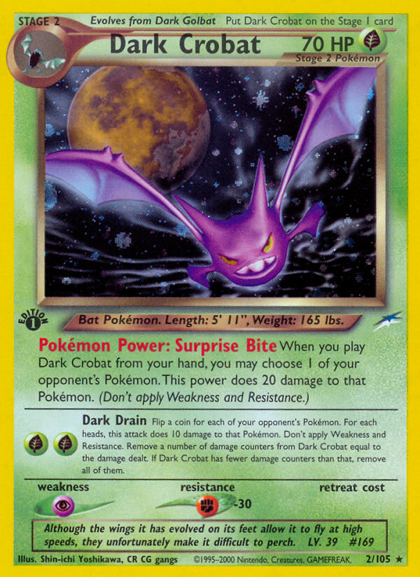 Dark Crobat 2/105 — Pokémon Neo Destiny