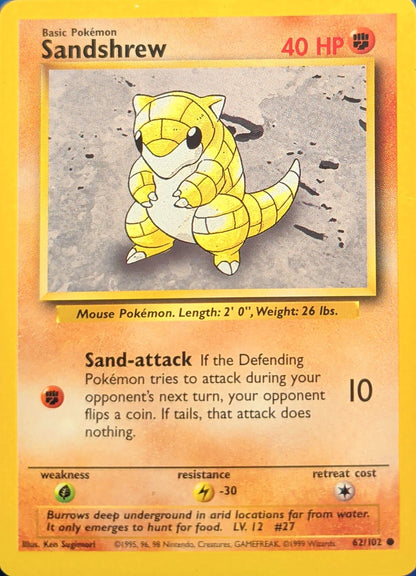 Fearow Uncommon Base Set 2 041/130 MP (Back)