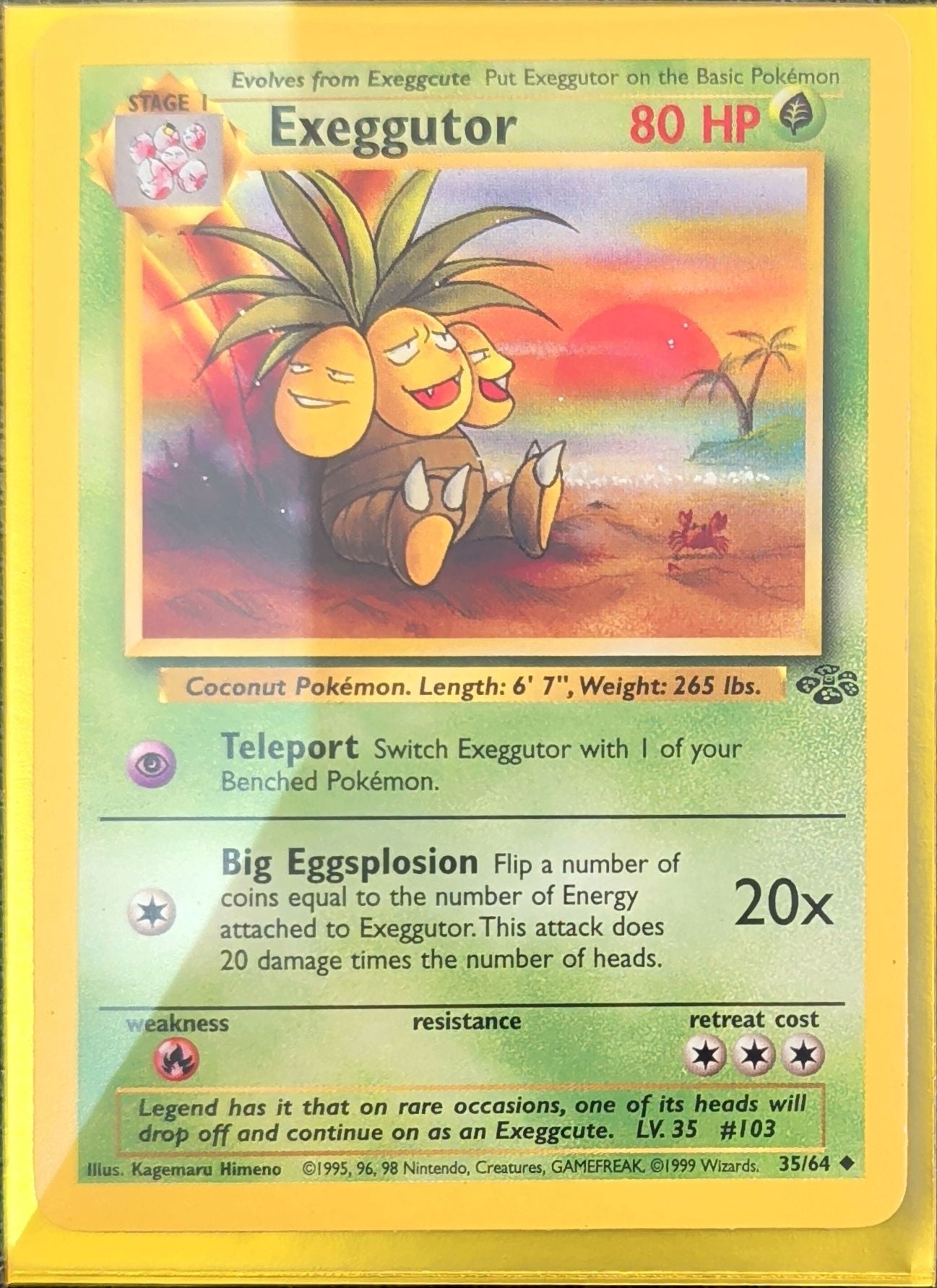 Exeggutor Uncommon Jungle 35/64 MP