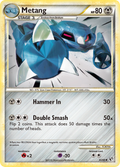 Metang 30/90 Pokémon Undaunted (2010) English card — catalogue reference