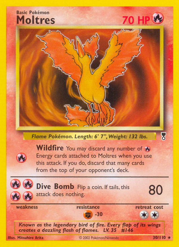 Moltres 30/110 — Pokémon Legendary Collection