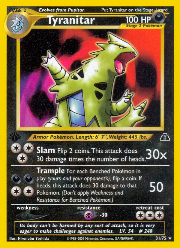Tyranitar 31/75 — Pokémon Neo Discovery