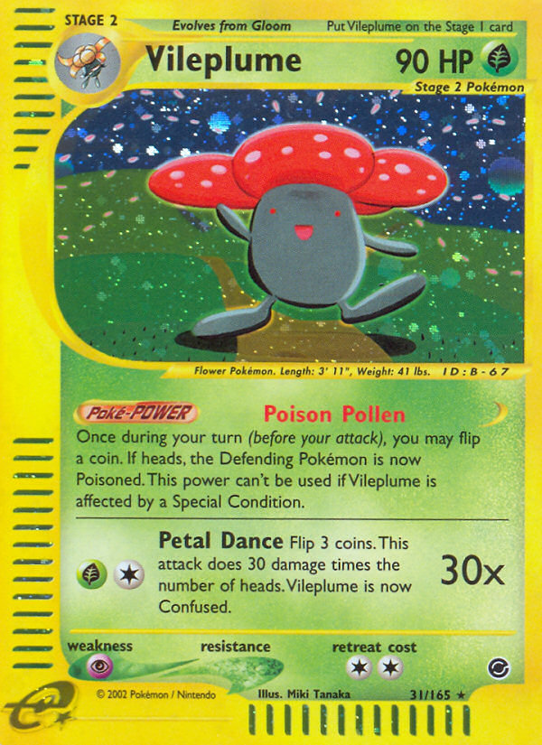 Vileplume 31/165 — Pokémon Expedition Base Set