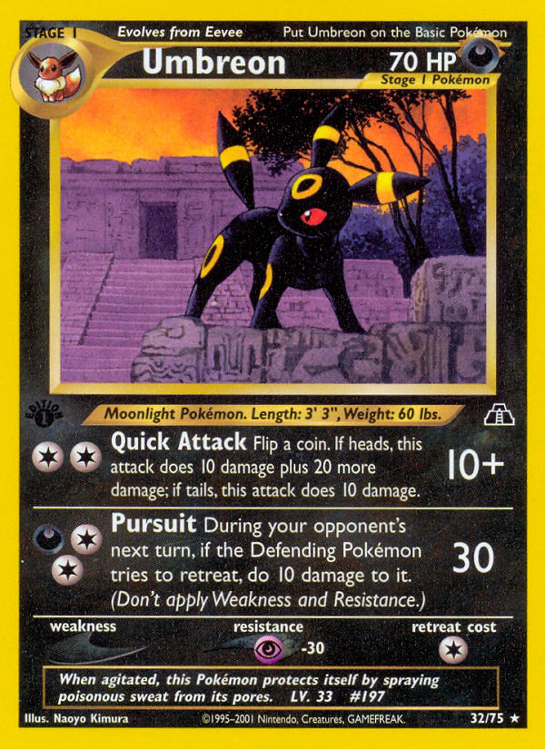 Umbreon 32/75 — Pokémon Neo Discovery