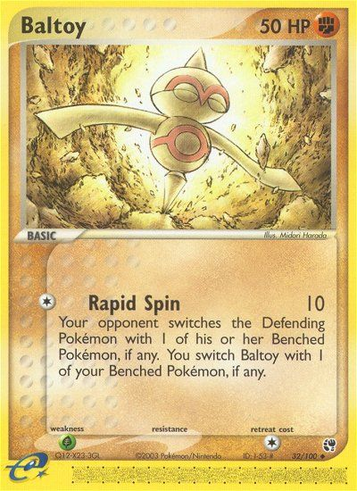 Baltoy 32/100 — Pokémon EX Sandstorm