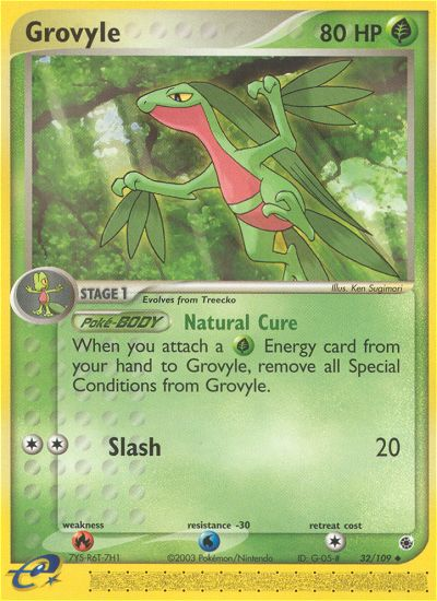 Grovyle 32/109 — Pokémon EX Ruby & Sapphire