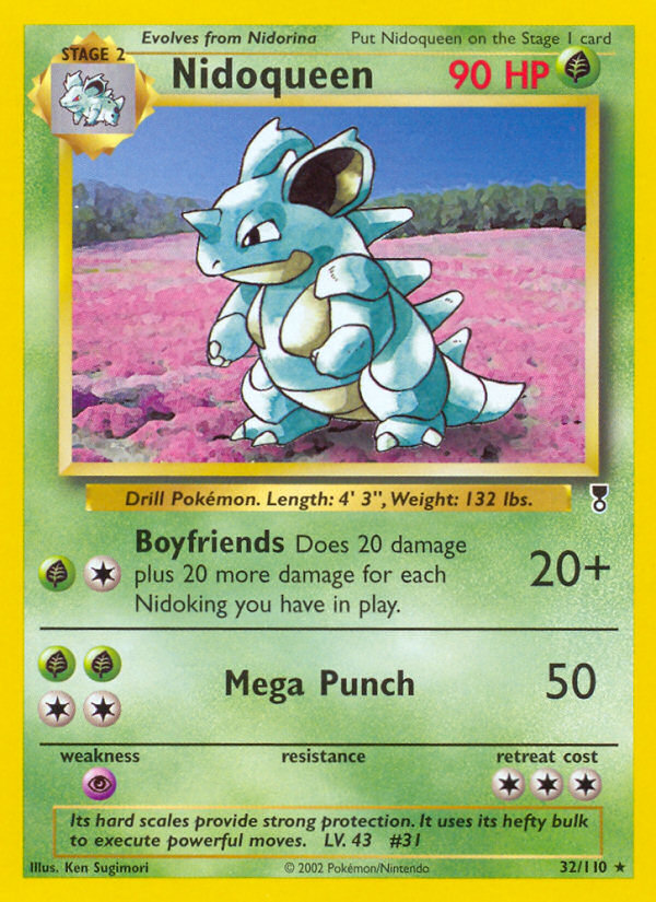 Nidoqueen 32/110 — Pokémon Legendary Collection