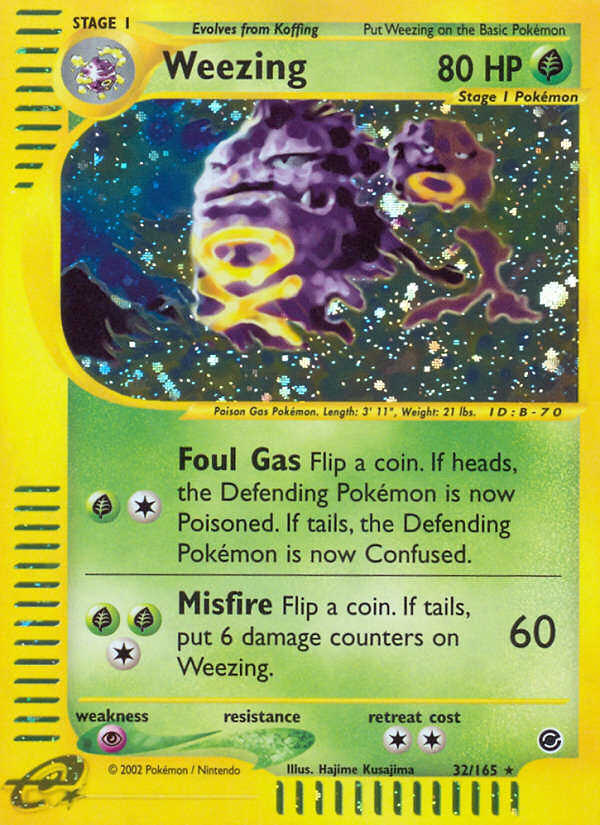 Weezing 32/165 — Pokémon Expedition Base Set