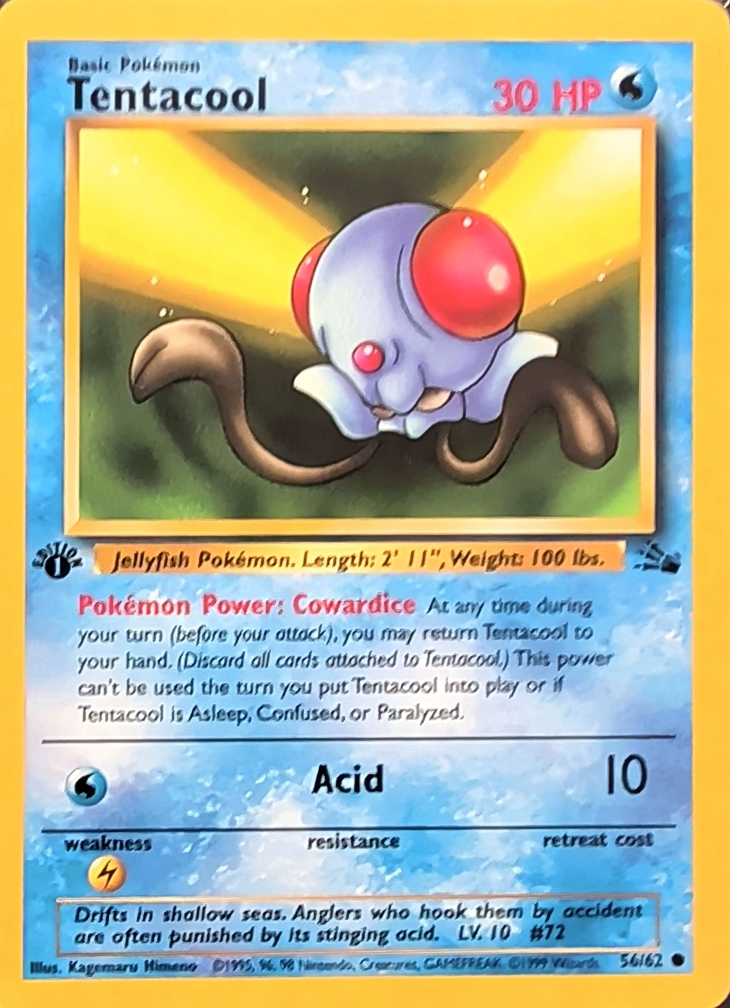 Tentacool Common Fossil 56/62 MP