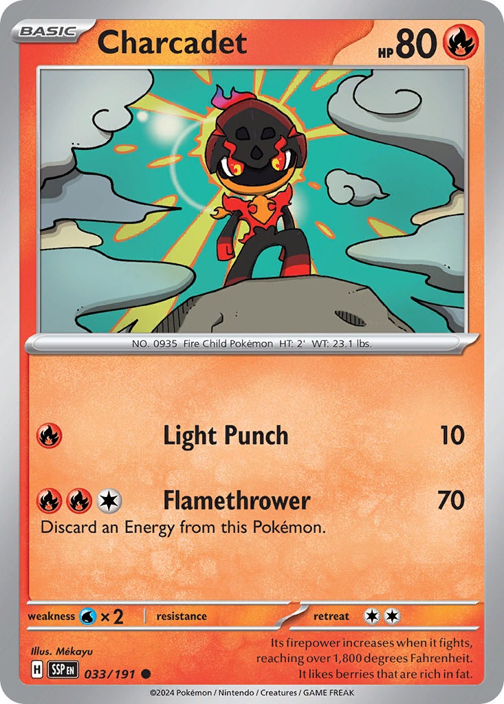 Pokemon Charcadet Surging Sparks 033/191
