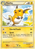 Raichu 33/90 Pokémon Undaunted (2010) English card — catalogue reference