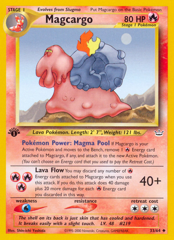 Magcargo 33/64 — Pokémon Neo Revelation