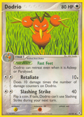 Dodrio 33/101 Pokémon EX Hidden Legends 2004 card