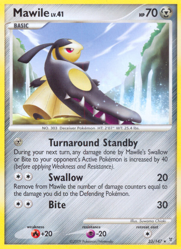 Mawile 33/147 Pokémon Supreme Victors (2009) English card — catalogue reference
