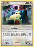 Snorlax 33/95 Pokémon Call of Legends (2011) English card — catalogue reference
