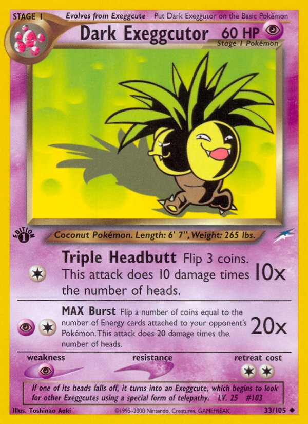 Dark Exeggutor 33/105 — Pokémon Neo Destiny