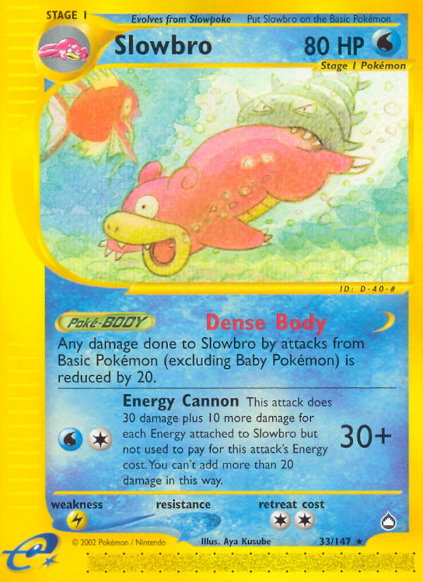 Slowbro 33/147 — Pokémon Aquapolis
