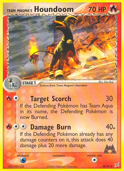 Team Magma's Houndoom 34/95 — Pokémon EX Team Magma vs Team Aqua