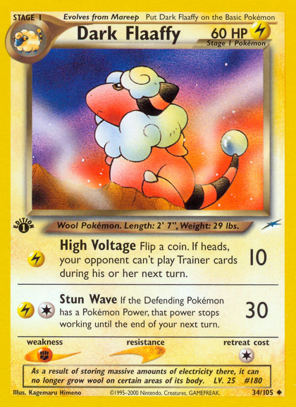 Dark Flaaffy 34/105 — Pokémon Neo Destiny