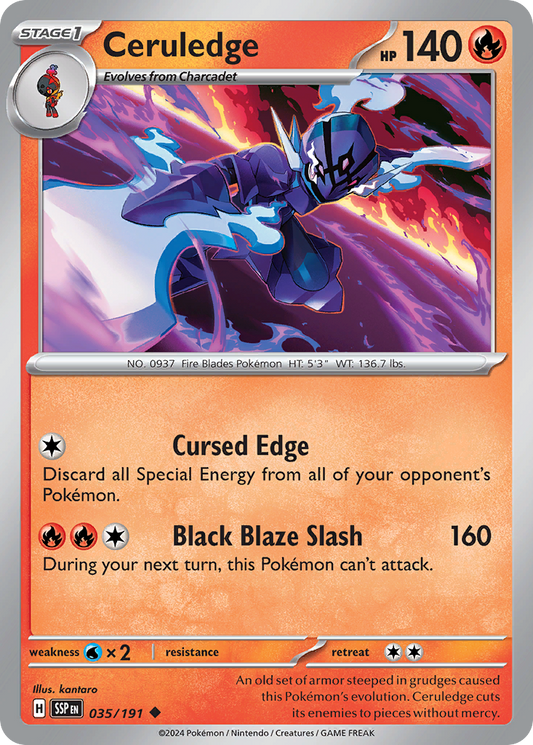 Pokemon Ceruledge Surging Sparks 035/191