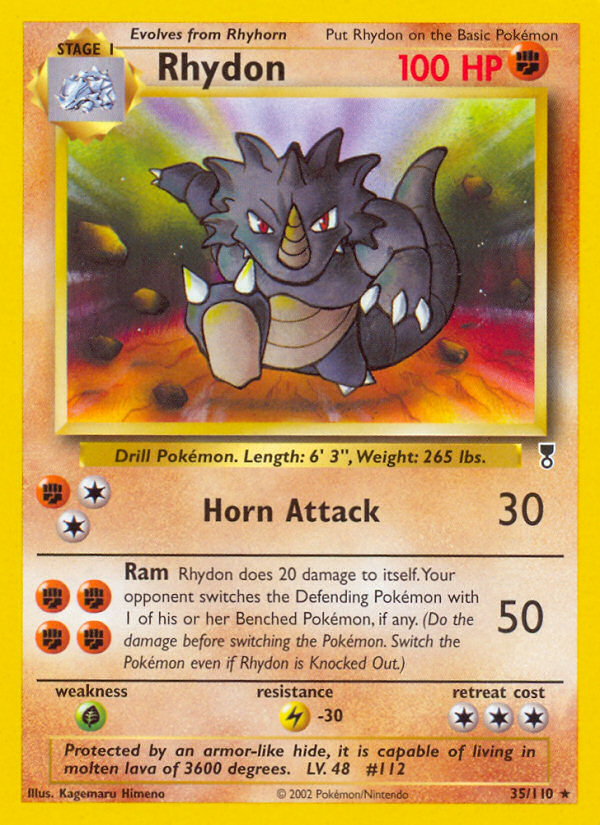 Rhydon 35/110 — Pokémon Legendary Collection