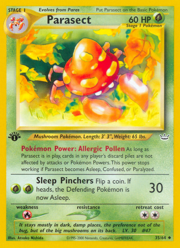 Parasect 35/64 — Pokémon Neo Revelation