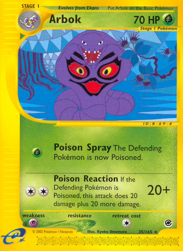 Arbok 35/165 — Pokémon Expedition Base Set