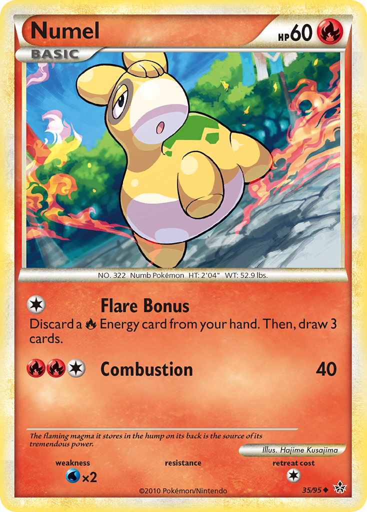 Numel 35/95 Pokémon Unleashed (2010) English card — catalogue reference