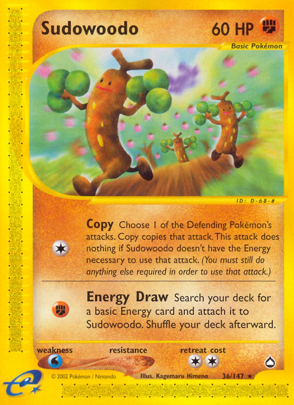 Sudowoodo 36/147 — Pokémon Aquapolis